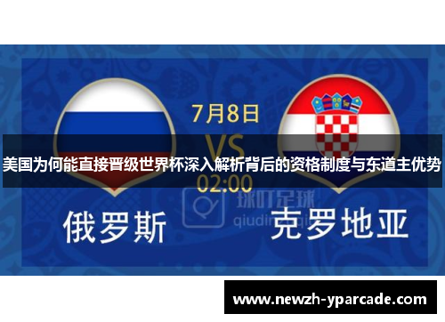 美国为何能直接晋级世界杯深入解析背后的资格制度与东道主优势
