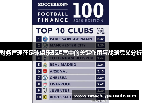 财务管理在足球俱乐部运营中的关键作用与战略意义分析